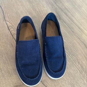 Boys Blue Suede Loafers